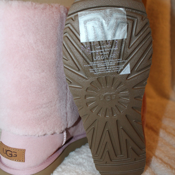 UGG WATER RESISTANT SHEARLING CUFF SUEDE BOOTS NEW - Picture 5 of 8